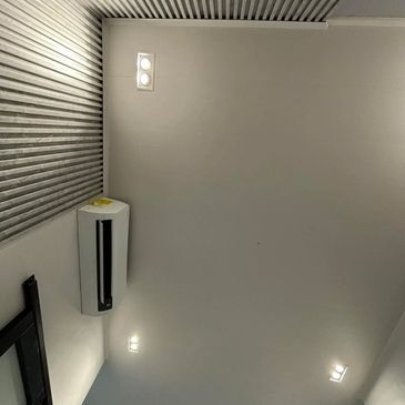 Cielo raso en PVC blanco almendra