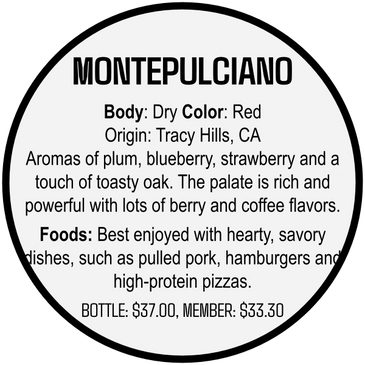 Aromas of plum, blueberry, strawberry and a touch of toasty oak.