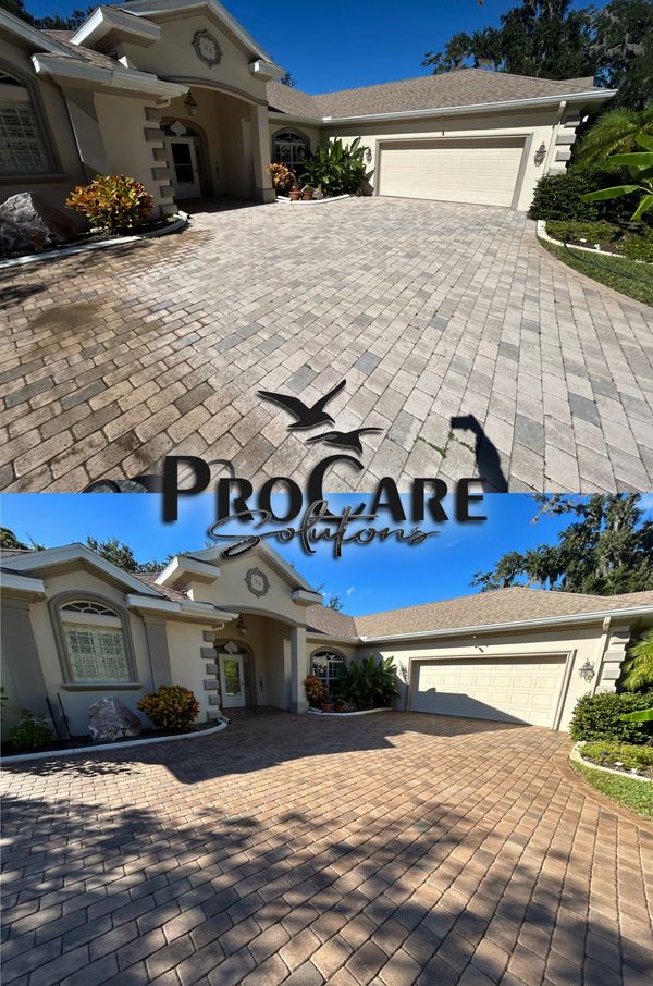 Luxury paver sealing for custom homes.