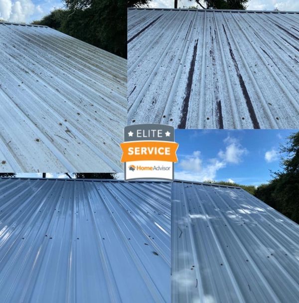 Soft washing roofs in Plantation Bay to prevent premature aging