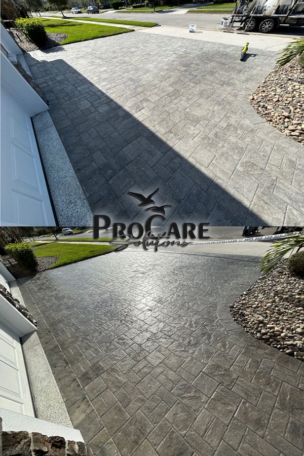 Premium paver sealing in Palm Coast, FL.