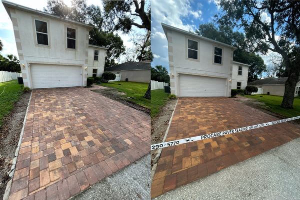Paver restoration in Hunters Ridge.
