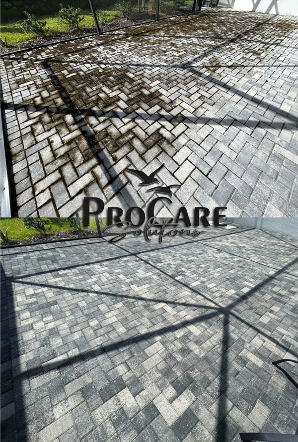Luxury paver restoration in Breakaway Trails.