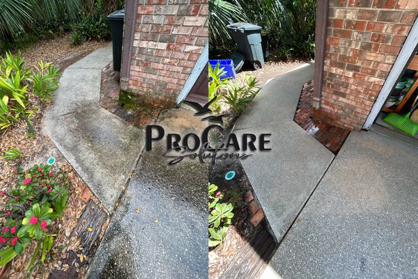 Professional driveway pressure washing in Island Estates, eliminating dirt, stains, and grime.