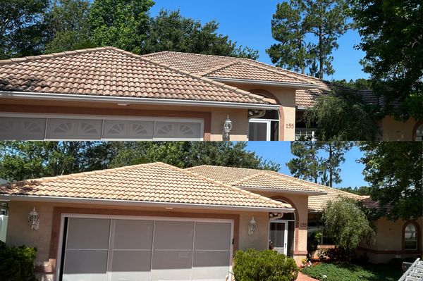 Professional roof cleaning in Ormond Beach with damage-free soft washing