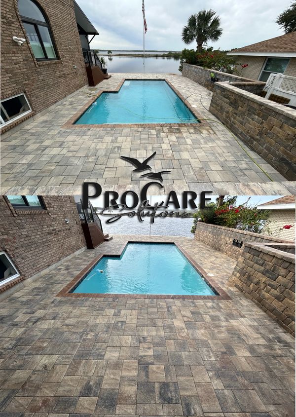 Premium paver sealing in Flagler County.
