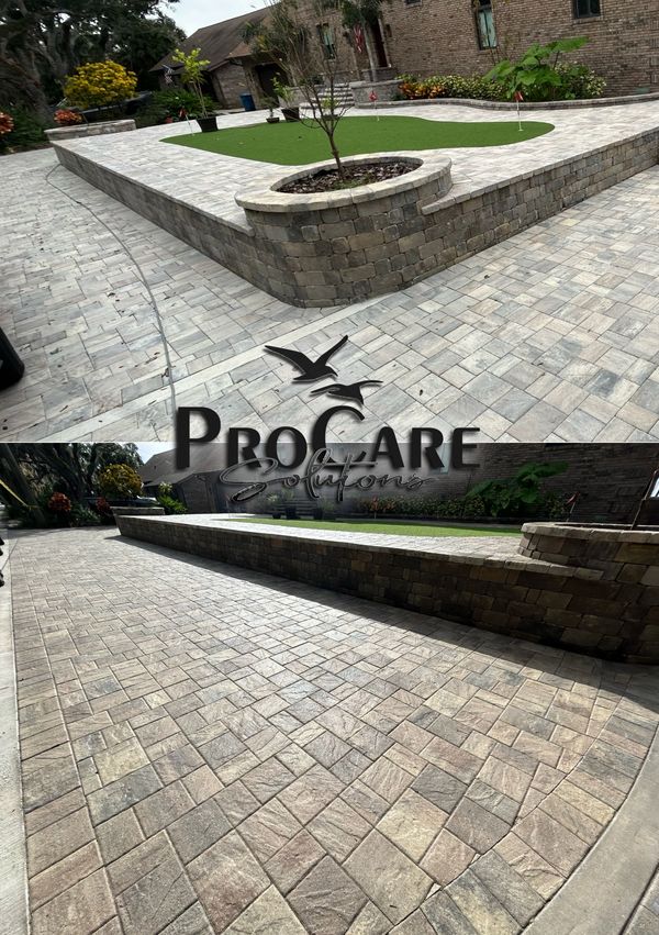Luxury paver sealing in Palm Coast