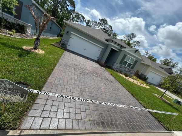 Paver sealing in Ormond Beach, FL.