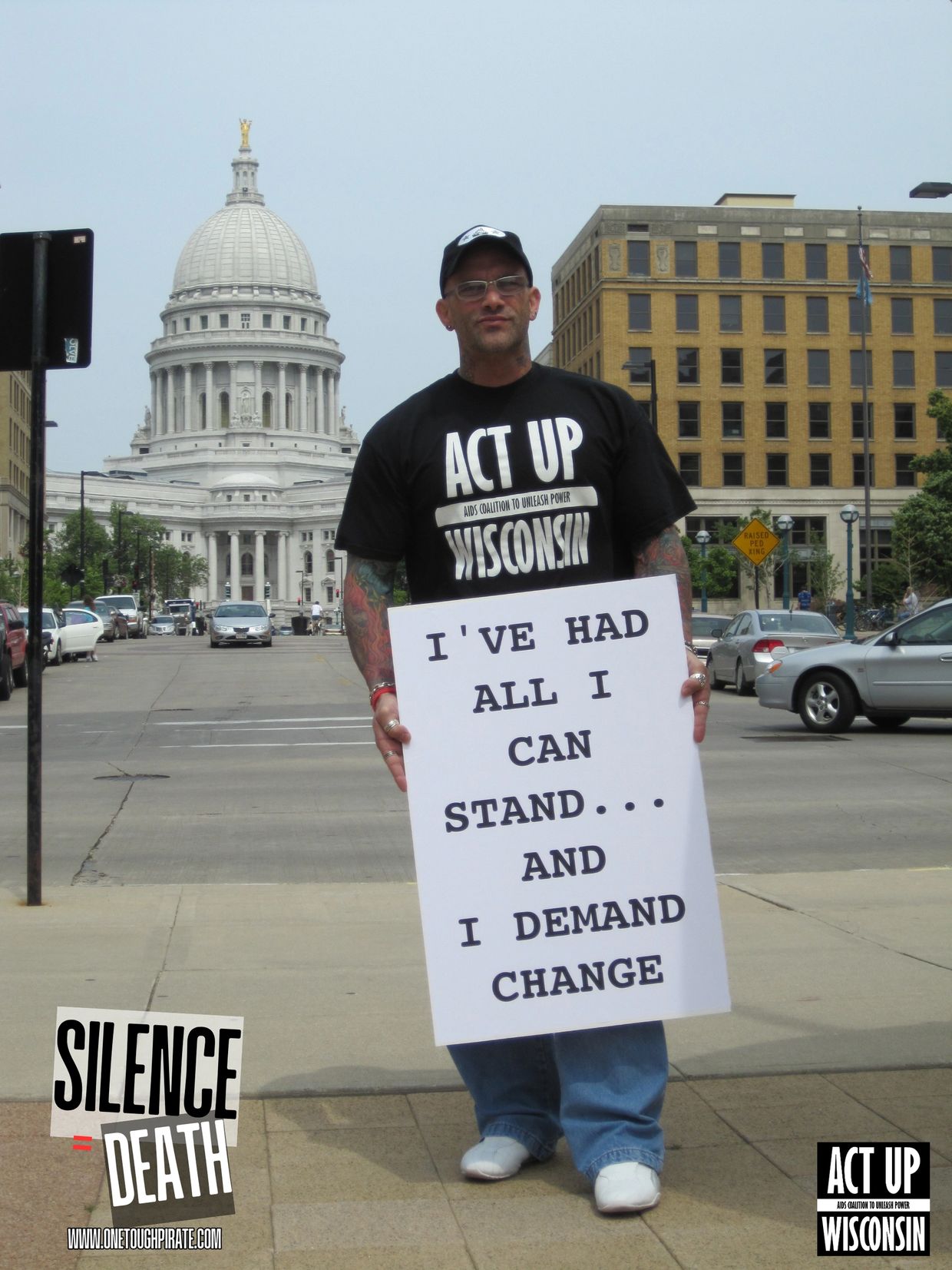 AIDS activist Bowers Co-Founder of ACT UP Wisconsin based in Madison, WI Bob is 43 year HIV survivor