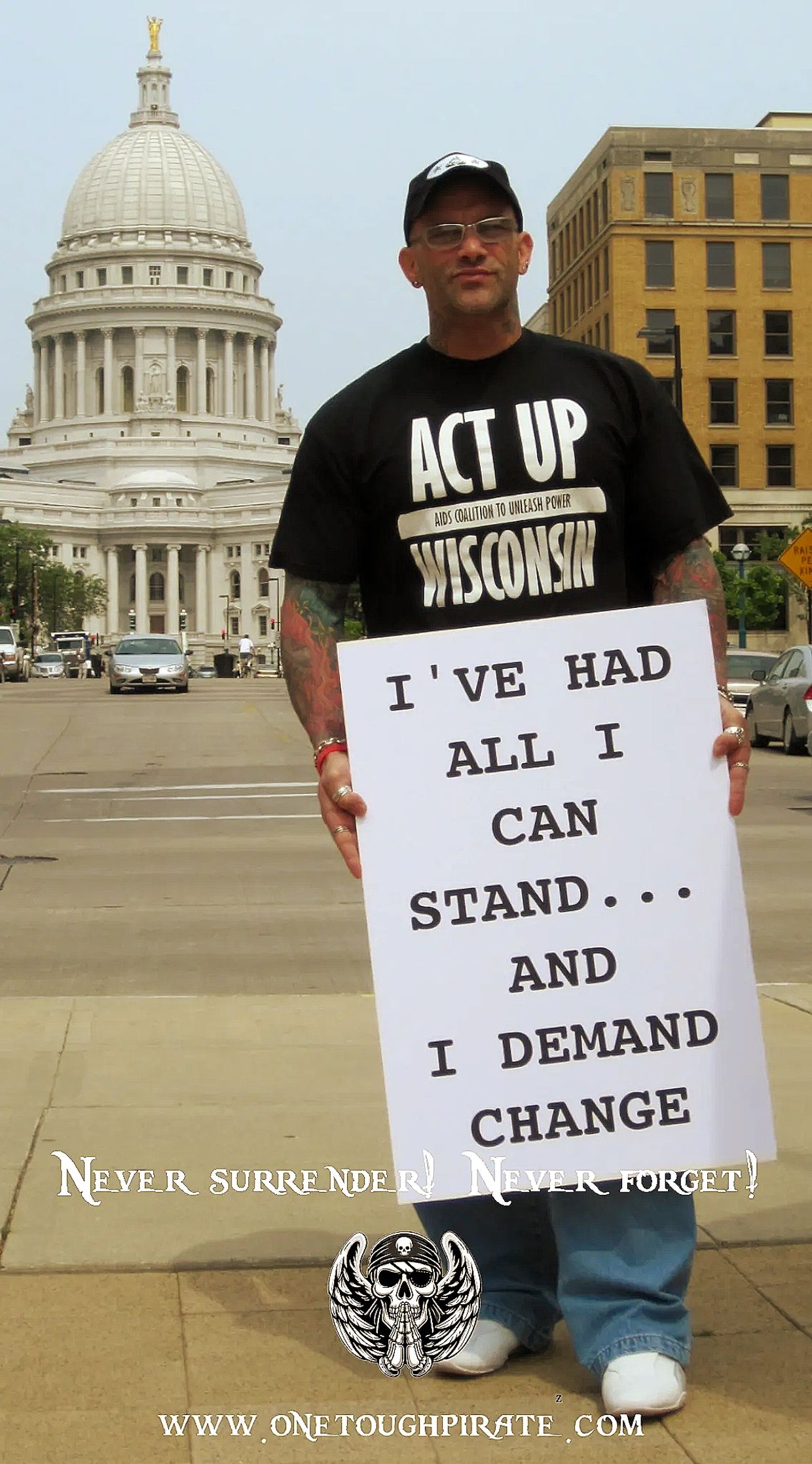 AIDS activist Bowers Co-Founder of ACT UP Wisconsin based in Madison, WI Bob is 42 year HIV survivor