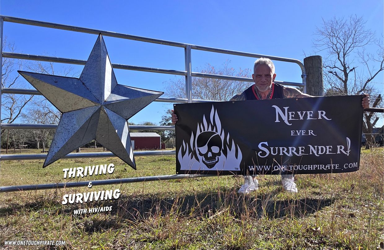 HIV/AIDS Advocacy Awareness in Houston Texas by long-term survivor Bob Bowers aka One Tough Pirate