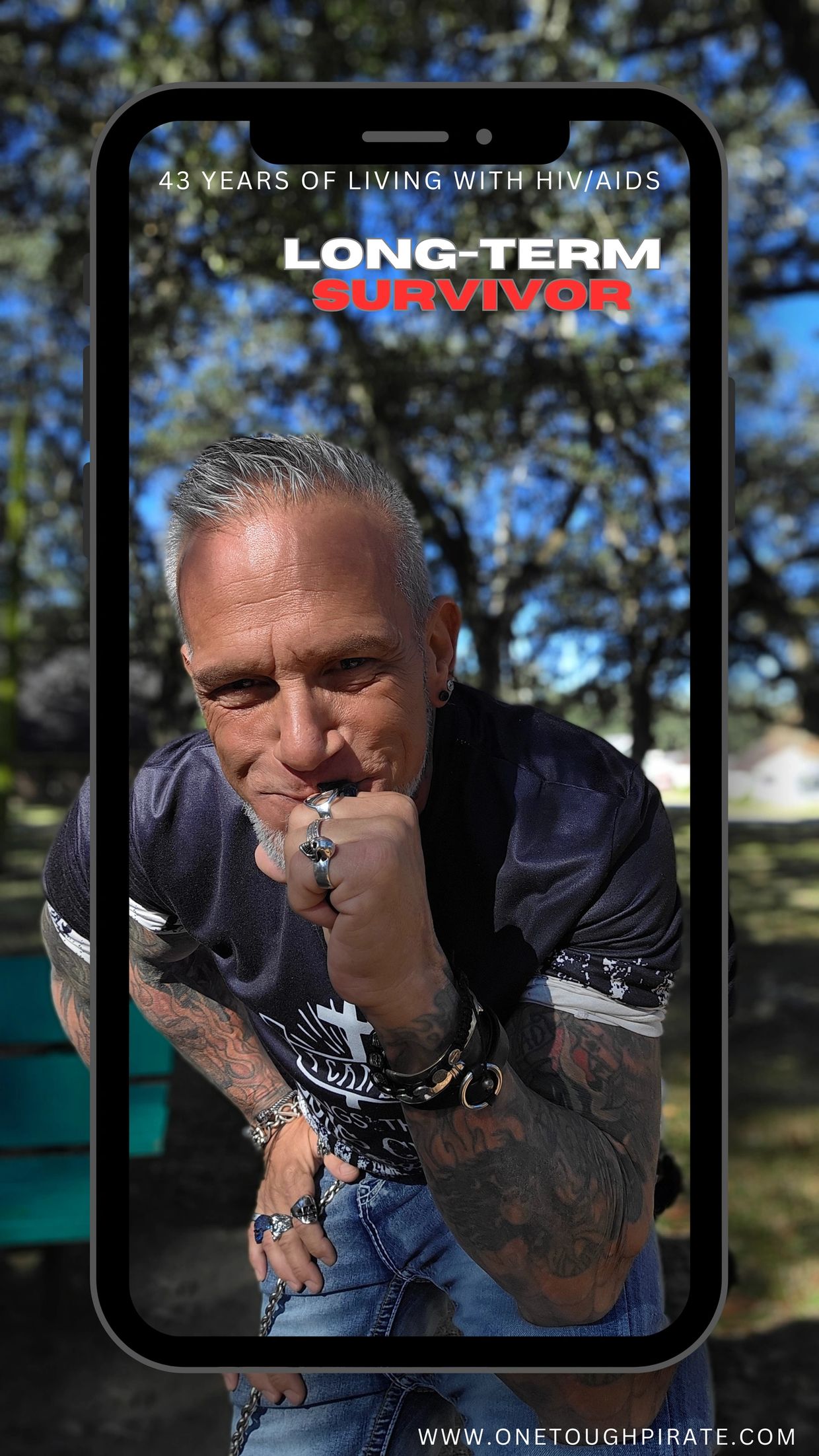 Long-term HIV/AIDS survivors from the 80s Bob Bowers aka One Tough Pirate Houston Texas advocate