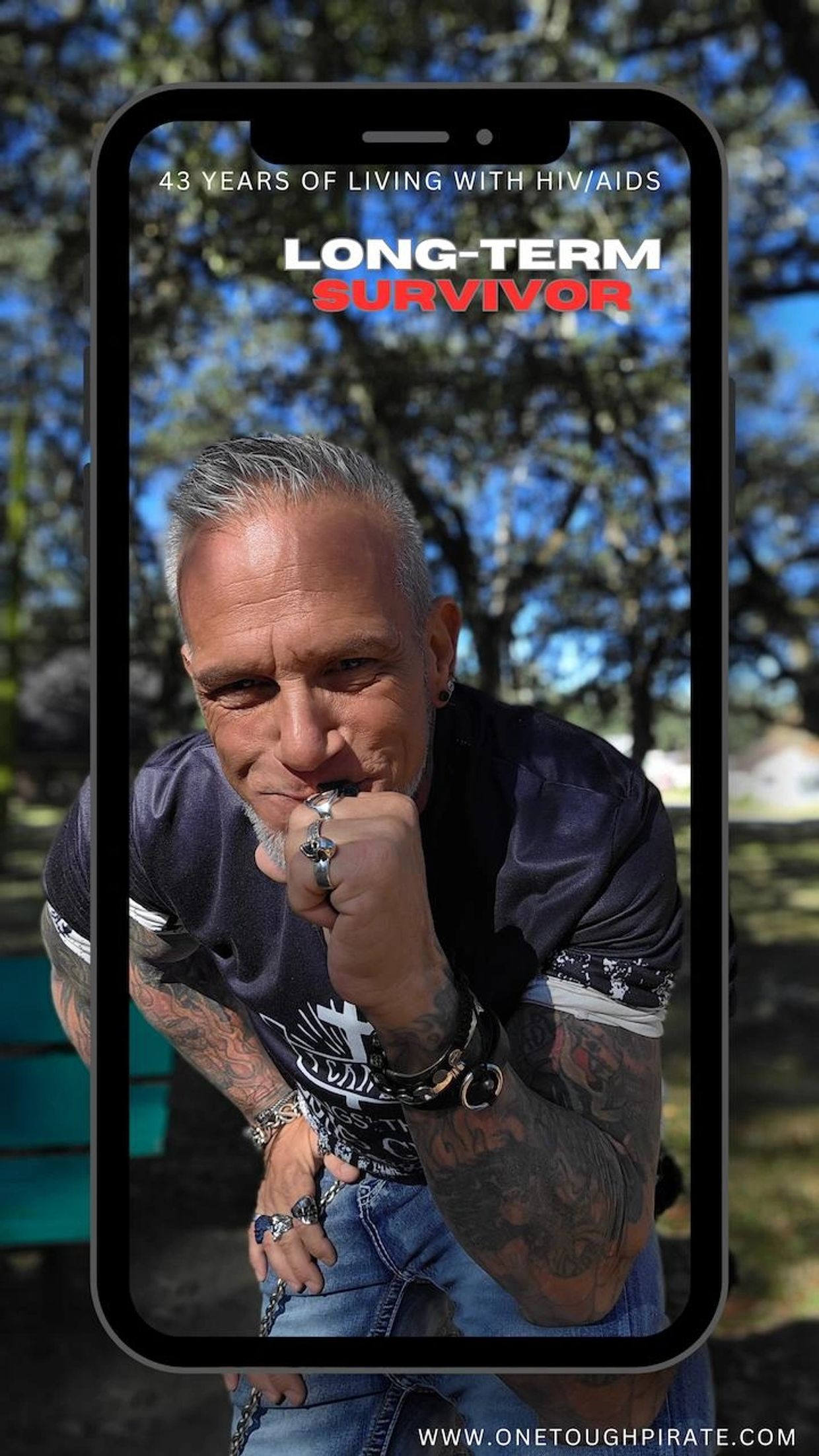 Long-term HIV/AIDS survivors from the 80s Bob Bowers aka One Tough Pirate Houston Texas advocate