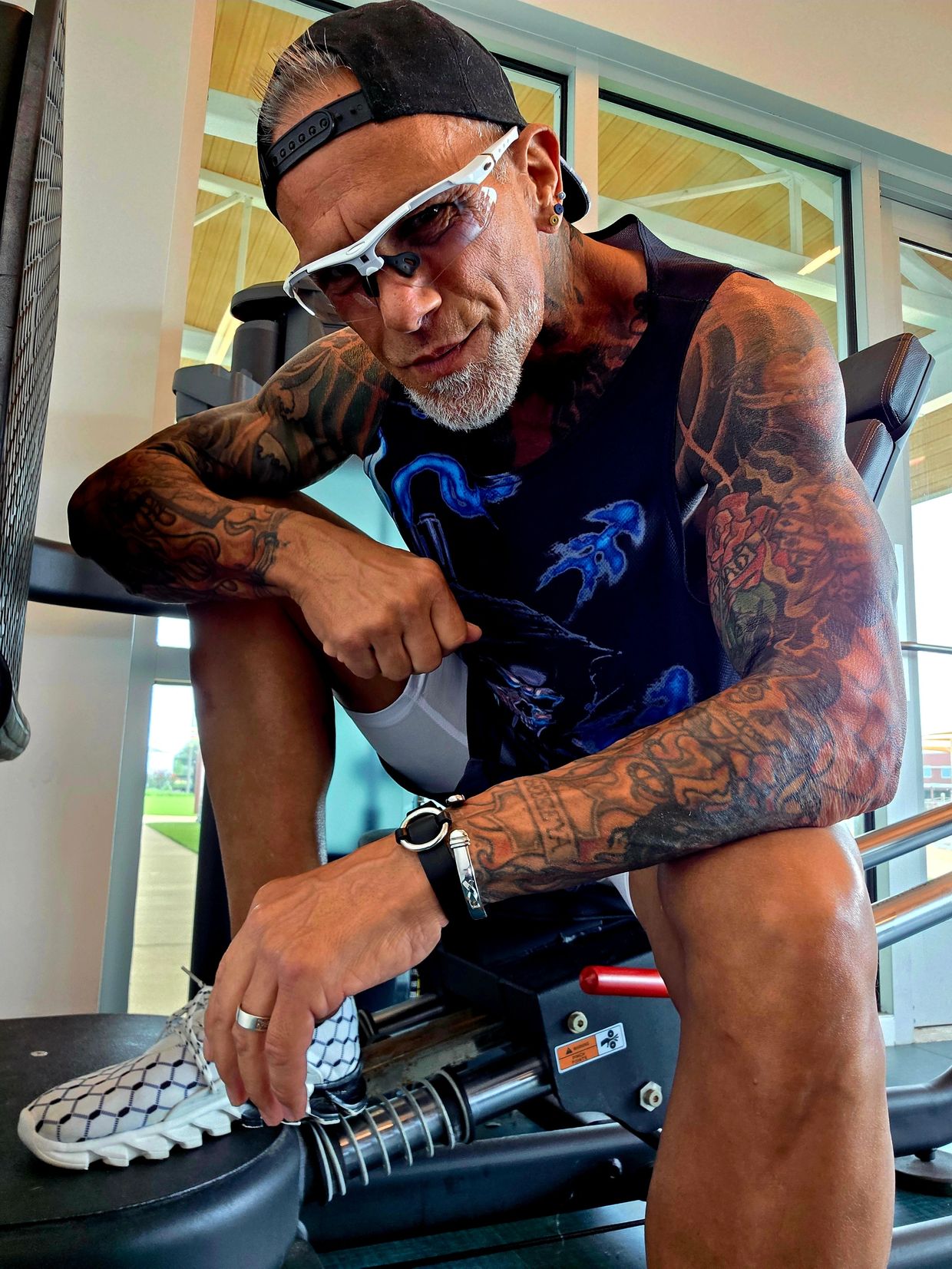 HIV long-term survivor HIV/AIDS survivor AIDS survivor from 80s Bob Bowers tattoos one tough pirate