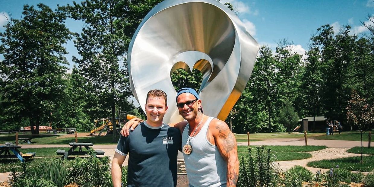Neil Willenson camp heartland founder and long-term hiv/aids survivor bob bowers a youth volunteer