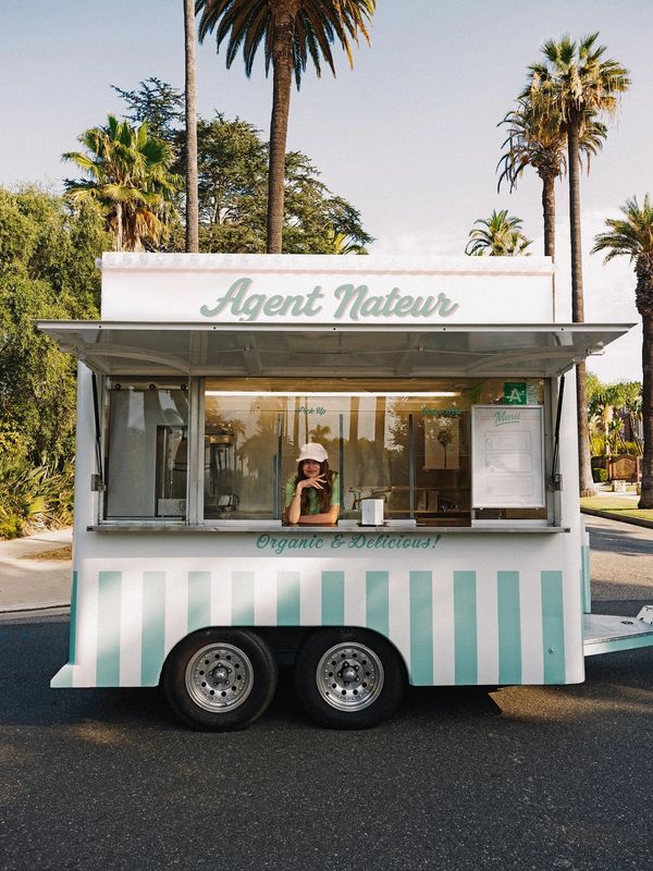 Key Lime Granita Truck at Melrose Farmers Market in Los Angeles.