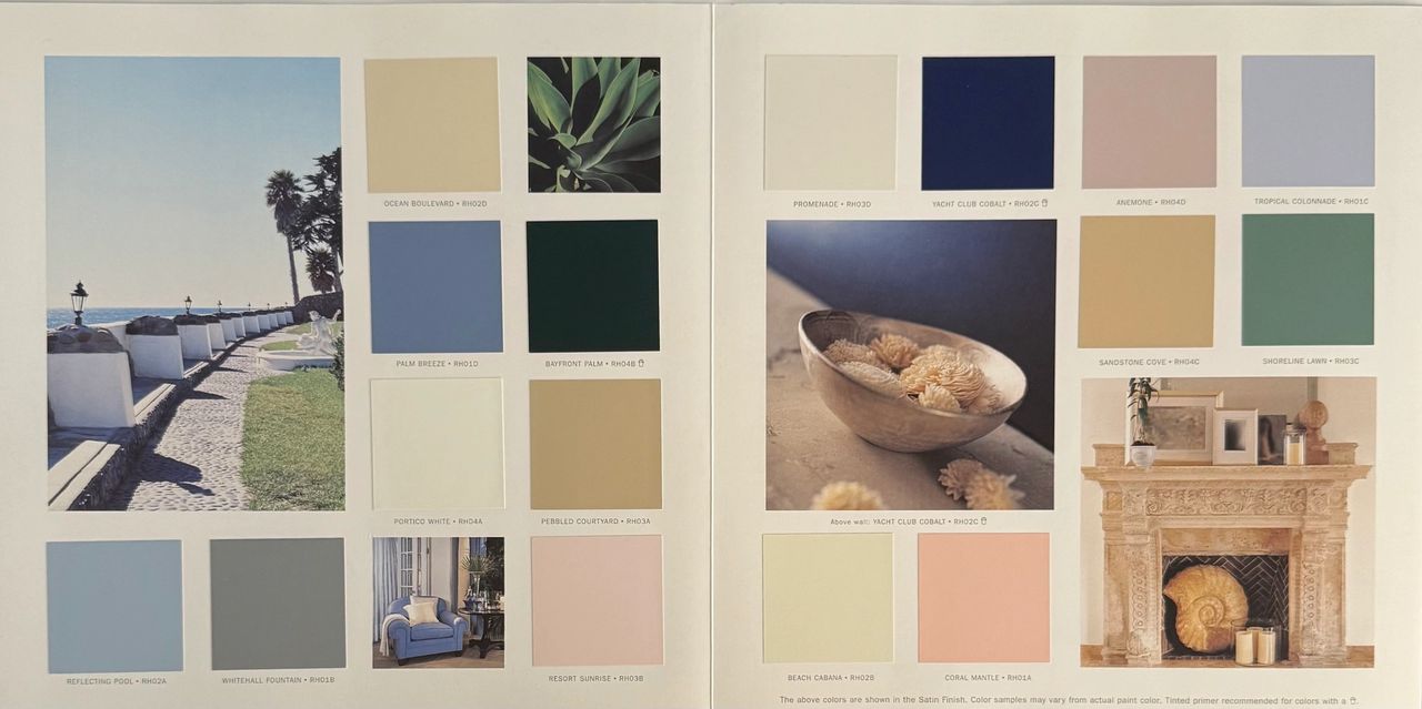1996 Ralph Lauren Paint Colors Round Hill Collection. 1996 Ralph Lauren Paint Colors Round Hill Collection.