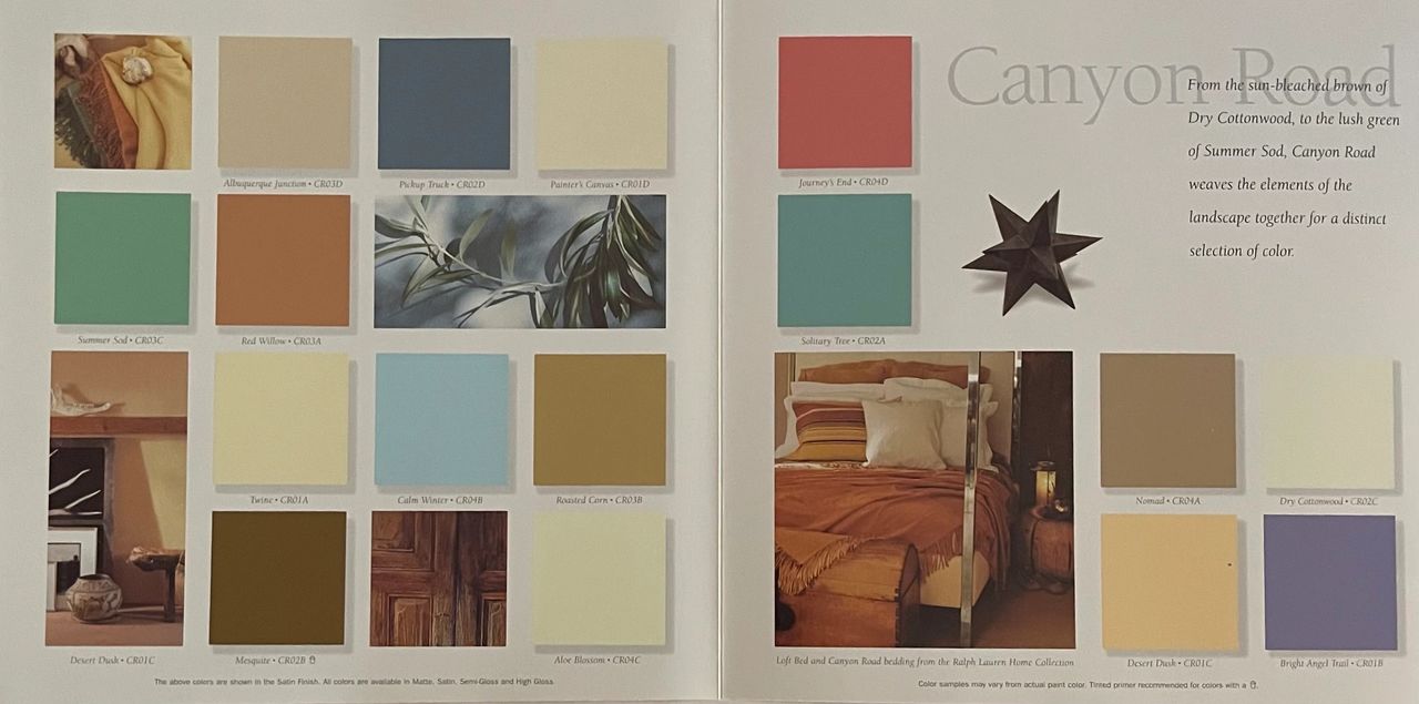 1998 Ralph Lauren Canyon Road Color Collection. 1998 Ralph Lauren Canyon Road Color Collection.