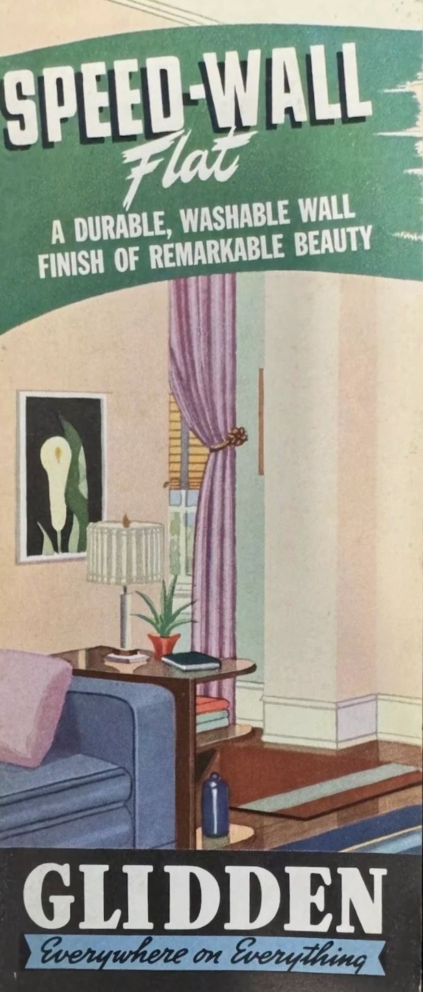 Glidden 1940 House Paint Color Chart (Front & Back). Glidden 1940 House Paint Color Chart (Front & Back).