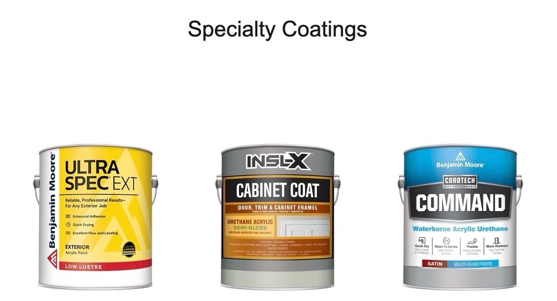 Benjamin Moore Specialty Coatings. Benjamin Moore Specialty Coatings.