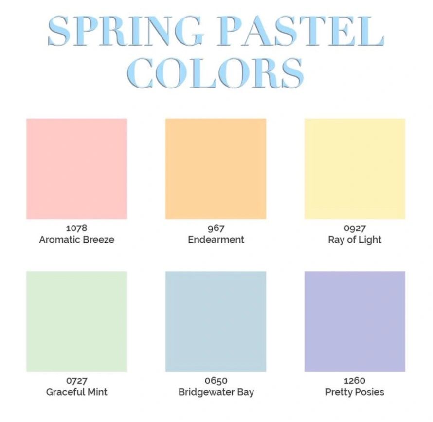 Vista Spring Pastel Paint Colors Vista Spring Pastel Paint Colors