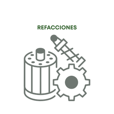Icon of a motor with a gear and screwdriver, symbolizing motor servicing.