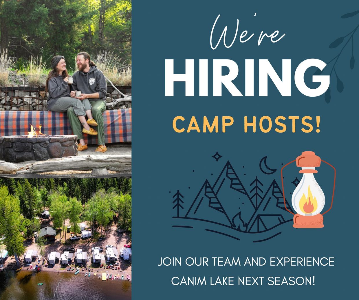 Camp hosts canim lake south point resort