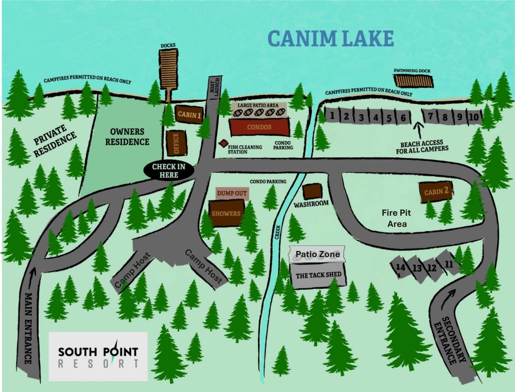 map of South Point Resort 