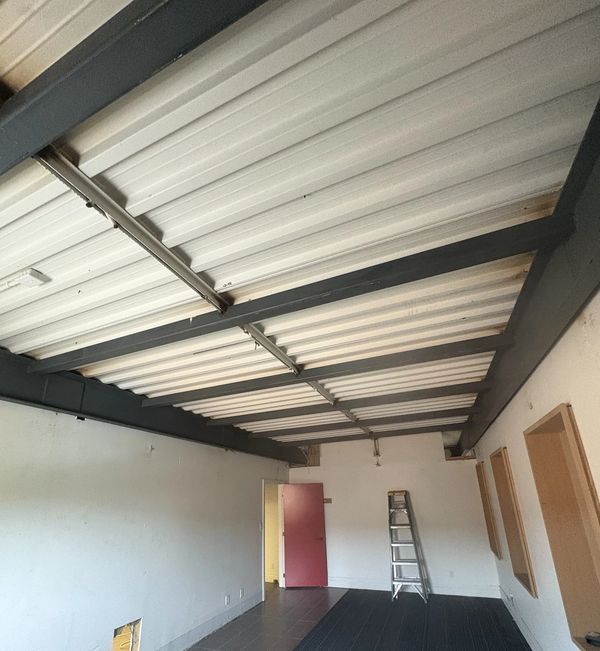 Commercial-structural-steel-raised-ceiling