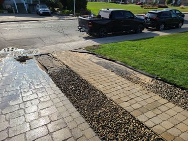 Stone Paver Walkway