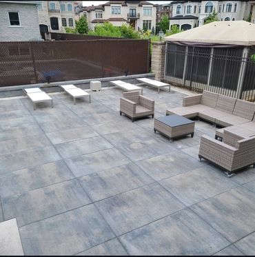 Uni-stone paving installation