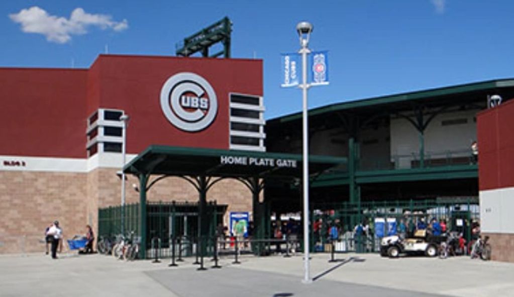 Wrigleyville West hosts Sloan Park; Home of the Chicago Cubs Spring Training Stadium in Arizona.