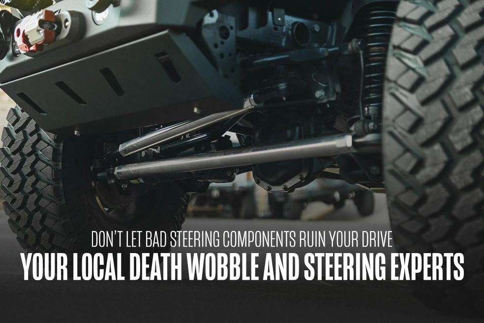 Aluminum, hydaulic assist and upgraded ball joints all at outlaw offroad