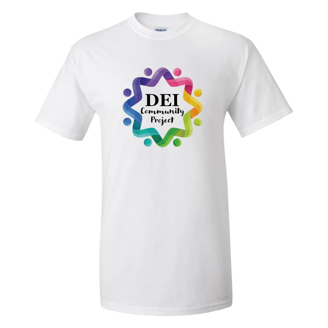 white tshirt with logo