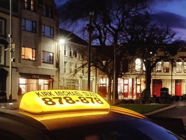 Kirk Michael Taxis pictured in Ramsey on the Isle of Man