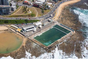 Aerial Picture of Newcastle Baths 
