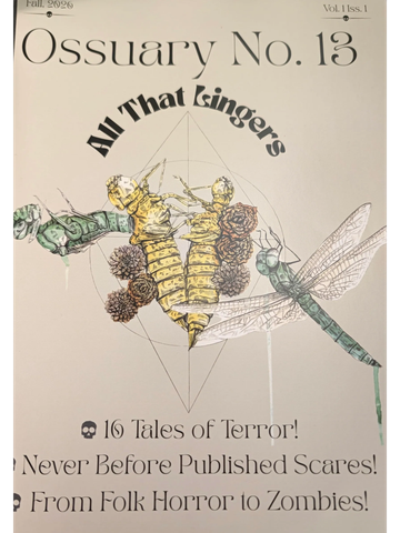 Cover of Ossuary No. 13 featuring insects and horror themes.