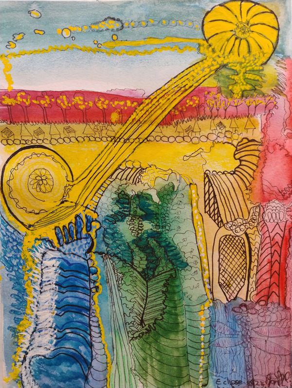 Sun's Healing Rays Fine Art Print by Janet Tidy