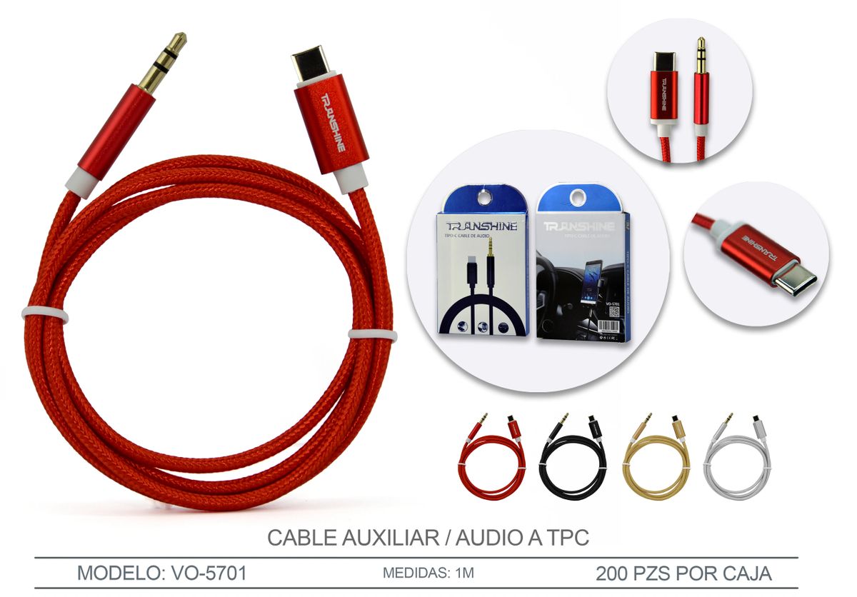 CABLE DE AUDIO TIPOC / VO5701
