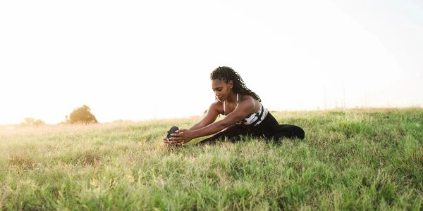 Lady doing workout
