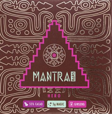 MANTRA HERO BAR PSILOCYBIN MAGIC MUSHROOM CHOCOLATE BAR 5 GRAMS