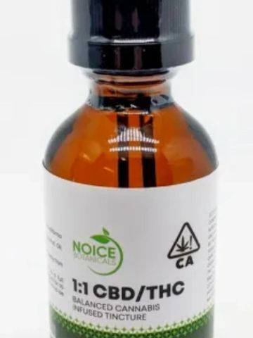 NOICE 1:1 CBD/THC TINCTURE 
500 MG CBD/ 500MG THC
2 FL OZ