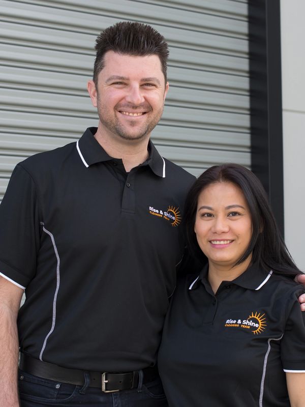 Dane and Jasper of Rise and Shine Cleaning Team professional cleaning services central coast NSW