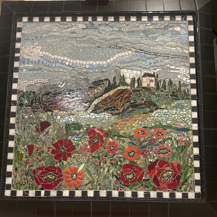 Poppies in Remembrance
commissioned poppies in  foreground, beautiful countryside, rolling hills 