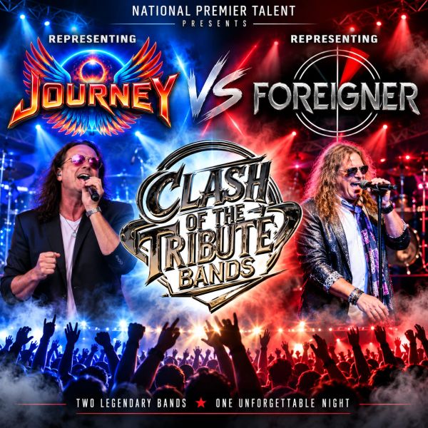 Clash of tribute bands featuring Journey and Foreigner.
