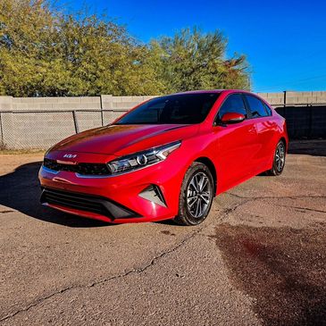 2023 Kia Forte in Red. Fully Detailed to a perfect Shine