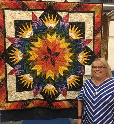 One of my quilt entries at our local guild show.