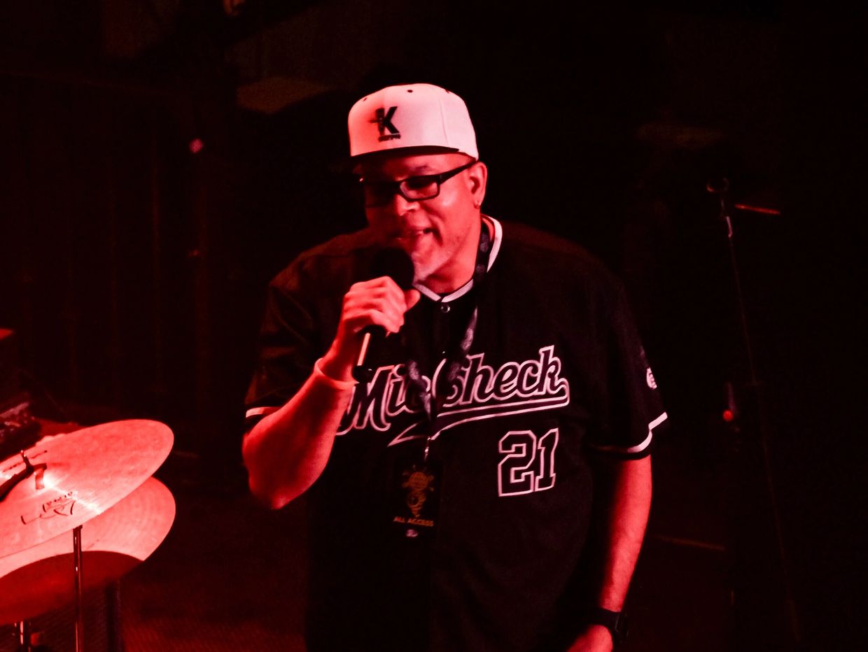 DJ Klyph hosting Mic Check 7
Photo credit: Nate Ilebode