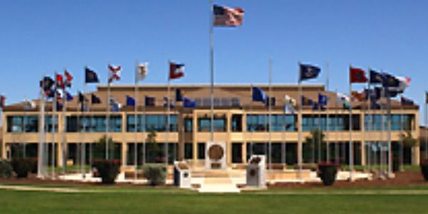 Military base with American 