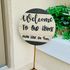 Welcome Wood Sign